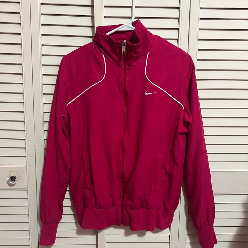 Pink Nike zip up jacket